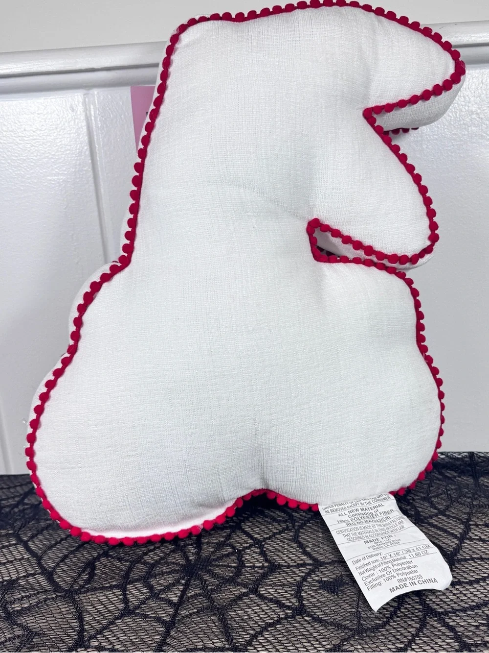 NEW The Halloween Shop Cherry Skulls with Pink Bows Halloween Pillow